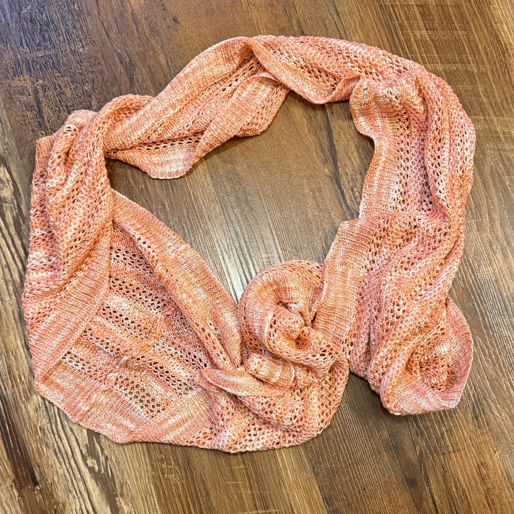 Maurices Peach Knit Scarf